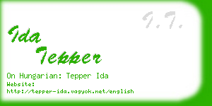 ida tepper business card